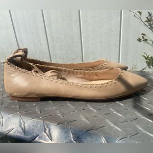 Vince Camuto Women's Beige leather Braneeda Ballet Flat size 9